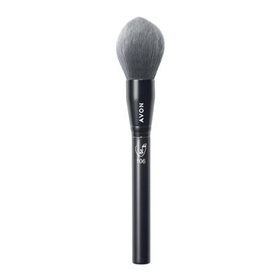 Avon All-Over Face Brush, Make-Up Brush for Flawless Application, Layering, Diffusing and Blending of Powders, Vegan Friendly with a Handle Made from Recycled Plastic.