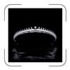 Luxury Wedding Tiara for Bride Cubic Zirconia Princess Pageant Prom Quinceanera Crown Headband Small Bridal Headpiece Crystal Silver Hair Accessories view 1