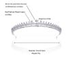 Luxury Wedding Tiara for Bride Cubic Zirconia Princess Pageant Prom Quinceanera Crown Headband Small Bridal Headpiece Crystal Silver Hair Accessories view 3