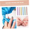 FOMIYES 18pcs Zinc Alloy Nail Art Pen Caps Light Sealed Manicure Protectors for Brush Storage Compact Rainbow Design Inner and Stylish view 2