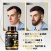 Hair Growth Vitamins For Men-Anti Hair Loss Support Vitamins Pills & Dht Blocker For Men.Regrow Hair & Beard Growth Supplement For Thicker Fuller & Stronger Hair. Support Thinning Hair With Biotin. view 3