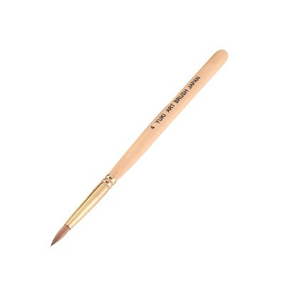 NATEFEMIN Durable Nail Brushes Nail Art Painting Drawing Wooden Handle Round Kolinsky Sable Hair Brush for Lady Women Accessory