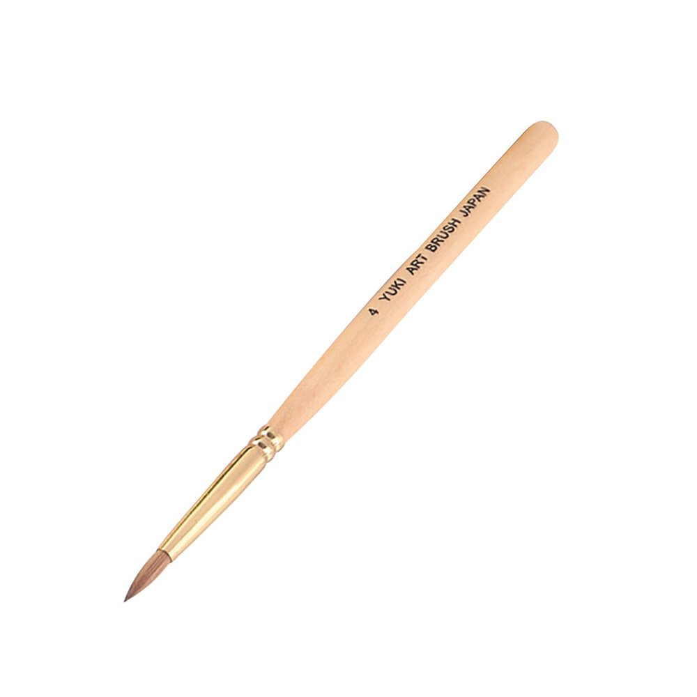 NATEFEMIN Durable Nail Brushes Nail Art Painting Drawing Wooden Handle Round Kolinsky Sable Hair Brush for Lady Women Accessory