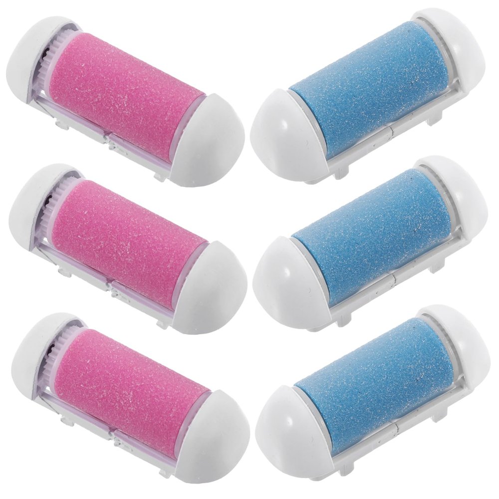 FRCOLOR 6pcs Foot Replacement Rollers for Dead Skin Removal Exfoliator and Compatible Electric Foot Care Tool