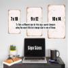 10 x 14 METAL SIGN - Dry Shampoo Hair Don't Even Care (BLACK BACKGROUND) - Vintage Rusty Look view 2