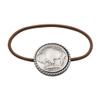 American Coin Treasures Buffalo Nickel Pewter Rope Western Style Hair Band Tie view 1