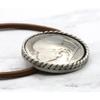 American Coin Treasures Buffalo Nickel Pewter Rope Western Style Hair Band Tie view 2