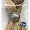 American Coin Treasures Buffalo Nickel Pewter Rope Western Style Hair Band Tie view 4
