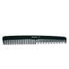 Pegasus 203, 7in Hard Rubber Hair Trimming/Cutting Tease Comb, Handmade, Seamless, Smooth Edges, Anti Static, Heat and Chemically Resistant, Everyday Grooming Comb | Peines de goma dura - Black view 1