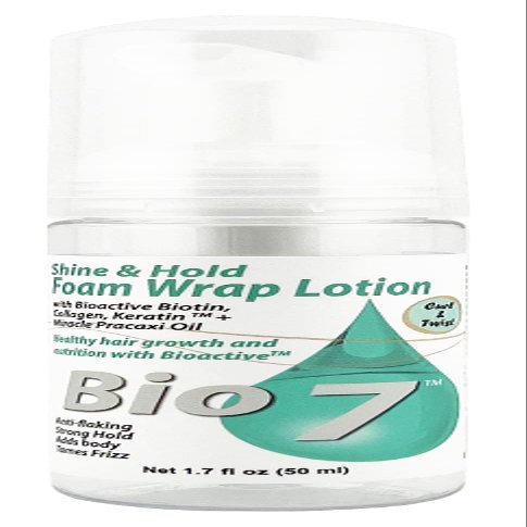 Bio 7 Shine & Hold Foam Wrap Lotion 1.7 Fl Oz (Pack of 3)