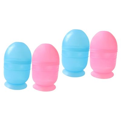 FOMIYES 4pcs Hair Dyeing Bowls Hair Salon Mixing Cups Dye Tools Measuring Cup Scale