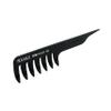 Pegasus 509_B3, 7in Blow Dry Comb, Handmade, Seamless, Smooth Edges, Anti Static, Heat and Chemically Resistant, Wet Hair, Everyday Grooming Comb | Peines de goma dura - Black view 2