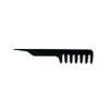 Pegasus 509_B3, 7in Blow Dry Comb, Handmade, Seamless, Smooth Edges, Anti Static, Heat and Chemically Resistant, Wet Hair, Everyday Grooming Comb | Peines de goma dura - Black view 3