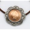 Indian Cent Pewter Blossom Western Style Hair Band view 4