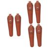 Beavorty 6pcs Pu Leather Scissor Storage Bag and Portable Hairdresser Organizer for Salon and Home Use Professional Shears Holder Protective Cover Brown view 1