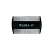 Pegasus 601, 3.5in Hard Rubber Lice Comb, Handmade, Seamless, Smooth Edges, Anti Static, Heat and Chemically Resistant Comb | Peines de goma dura - Black view 1