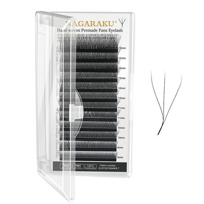 NAGARAKU W Eyelash Extension 3D Volume Premade Fan 0.07mm L curl 8-15mm mix Faux Mink Matte Black Cluster Easy Fanning yy Eye Lashes