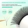 NAGARAKU W Eyelash Extension 3D Volume Premade Fan 0.07mm L curl 8-15mm mix Faux Mink Matte Black Cluster Easy Fanning yy Eye Lashes view 3