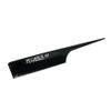 Pegasus 101, 8in Hard Rubber Fine Tooth Rat Tail Comb, Handmade, Seamless, Smooth Edges, Anti Static, Heat and Chemically Resistant, Great for Parting, Coloring Hair | Peines de goma dura - Black view 2