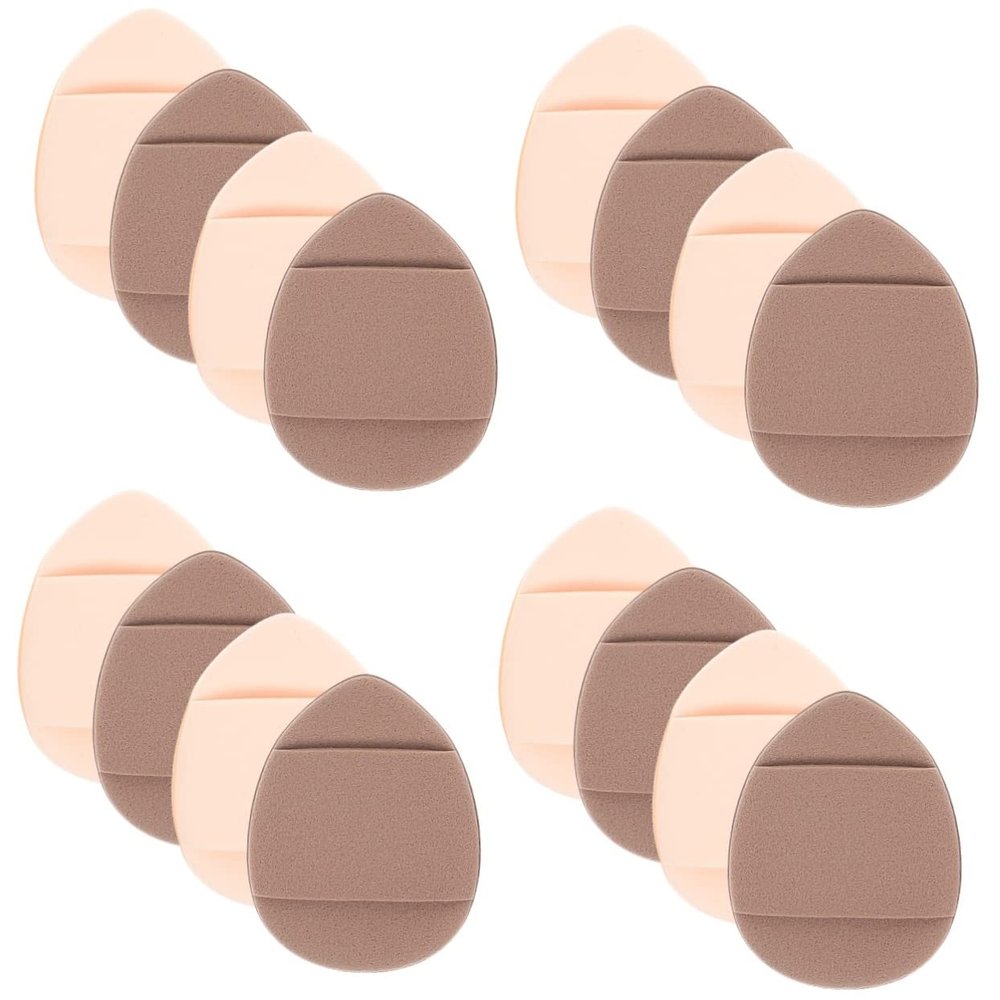 Beavorty 16pcs Finger Cushion for Makeup Mini Powder Skid-resistant Design Beauty Puff