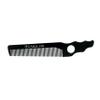 Pegasus 518B, 8in Hard Rubber Course Tooth Barber Clipper Comb, Handmade, Seamless, Smooth Edges, Anti Static, Heat and Chemically Resistant Comb | Peines de goma dura - Black view 1