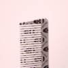 Pegasus Skulleto 516A, 8in Hard Rubber Fine Tooth Klipper Comb, Handmade, Seamless, Smooth Edges, Anti Static, Heat and Chemically Resistant Comb | Peines de goma dura - Silver view 3