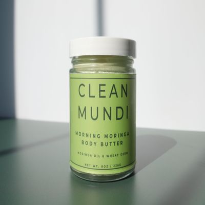 CLEAN MUNDI Morning Moringa Body Butter | Dark Marks | Uneven Skin | Moringa | 8oz