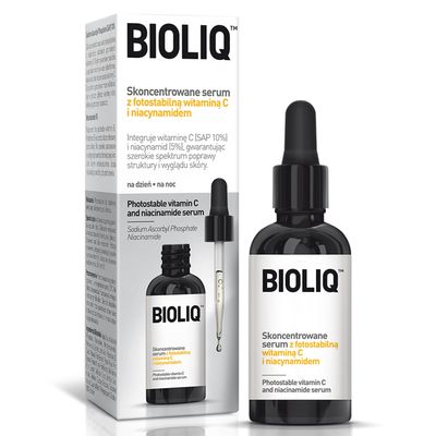 Bioliq - Pro Photostable Vitamin C & Niacinamide Serum - with Green Fruit Extract and 10% SAP Concentration - For Radiant and Supple Skin - 20ml