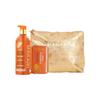 MAKARI Extreme Argan & Carrot Seed Oil Skin Toning 2-Piece Gift Set | Exfoliating Soap & Tone-Boosting Body Lotion | Botanical Self-Care Kit with Free Makeup Bag view 2