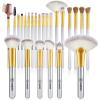 VANDER Makeup Brushes, 24pcs Premium Synthetic Makeup Brush Set for Foundation, Professional Eyeshadow, Eyeliner, Concealer Make up Brush Kit (Without Makeup Bag) Champagne view 1