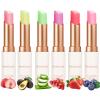 6 Pcs/Set Peach Aloe Vera Strawberry Blueberry Avocado Grape Jelly Lipstick Set Temperature Change Moisturizer flower Lip Stick Long Lasting Nutritious Lip Balm Magic Color Change Lip Gloss view 1