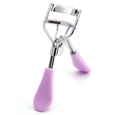 AKAZI Eyelash Curlers, Eyelash Curler with Plastic Handle, Pink, for People with Too Straight Eyelashes Purple