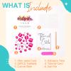 Artquee Hot Pink Fake Toenails Glossy Press on Toe Nails Short Square Shaped Toenail Cute Artificial Toes Nail Art False Tips for Women in 14 Sizes - 28Pcs Kit view 4