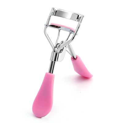 AKAZI Eyelash Curlers, Eyelash Curler with Plastic Handle, Pink, for People with Too Straight Eyelashes Pink