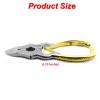 MEDSPO Professional Ingrown Toe Nail Cutters Clippers Pliers | Side Cutters Straight Curved | Beauty Gauges | Cuticle Pushers Skin Knife (Cantilever Cutter Gold) view 3