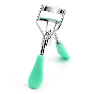 AKAZI Eyelash Curlers, Eyelash Curler with Plastic Handle, Pink, for People with Too Straight Eyelashes Green