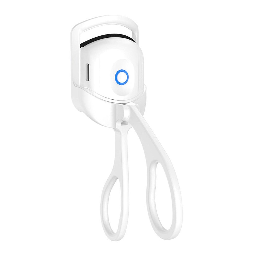 AKAZI Heated Eyelash Curlers, Electric Eyelash Curler, 2 Position Temperature Control, Long Lasting Styling, White. White