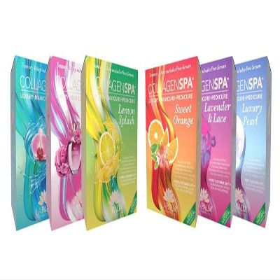 Collagen Spa Luxury Manicure and Pedicure with Collagen Bubble Crystals - Mix of 6 Scents