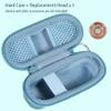 co2CREA Hard Case and Replacement Head Compatible with Finishing Touch Flawless Facial Hair Remover Electric Face Razor Women (Parisian Blue Case + Replacement Head) view 3