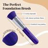 Black & Purple Kabuki Foundation Brushes Bundle By KESHIMA - Regular Size - Premium Makeup Brushes for Liquid, Cream, and Powder view 3