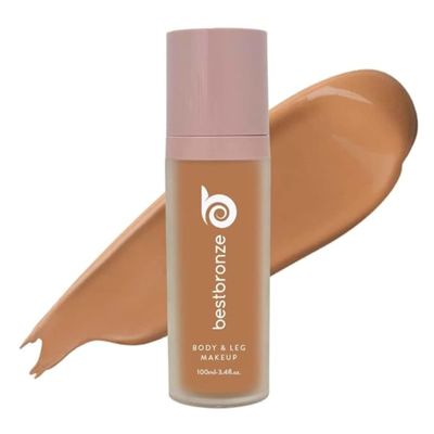 Best Bronze Bombshell Body Makeup - Tattoo Cover Up Makeup & Body Foundation Waterproof - Tattoo Concealer Waterproof for Scars, Varicose Veins Cover Up & Leg Foundation (NW41 Medium Bronze)