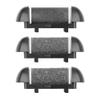 3 Pack Electric Callus Remover Refill Black, Different Rough Replacement Rollers Professional Feet Care Grinding Heads (3pcs Different Coarse) view 1