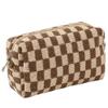 Grid Cosmetic Bag Pencil Case Aesthetic Plaid Coin Purse Makeup Brush Holder Toiletry Kit Creative Gift For Women view 1