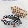 Grid Cosmetic Bag Pencil Case Aesthetic Plaid Coin Purse Makeup Brush Holder Toiletry Kit Creative Gift For Women view 4