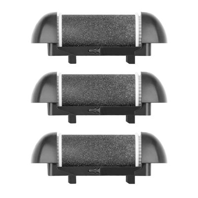 3 Pack Electric Callus Remover Refill Black, Same Rough Replacement Rollers Professional Feet Care Grinding Heads (3pcs Fine/Light Coarse)