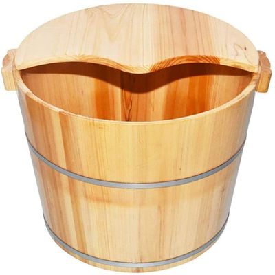 Scpantkend Foot Bath Spa Foot Spa for Adults,Foot Soak Ucket Made of Solid Wood,Large Foot Soak Tub,Foot Asin for Foot Ath,Soak,Or Detox, (Size : B)