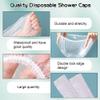 YGQQOY Shower Caps, 200PCS Large Thick Disposable Shower Caps, Bowl Covers, Clear Plastic Wrap for Women, Bath Caps for Hair Treatment view 3