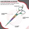 Nixcer Hair Cutting Scissors -Sharp Razor Edge Blade Hair Shears Series - 6.5" With Fine Adjustment  Stainless Steel Hair Scissors Professional For Men, Women & Babies (Rainbow) view 2