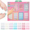 Expressions 7 Day Manicure Collection by Style Essentials - 84PC Press On Nail Set, Day-Of-The-Week Adhesive False Nails for Girls (SPACE Collection)  Colorful Novelty Designs Stick On Nails For Kids view 1