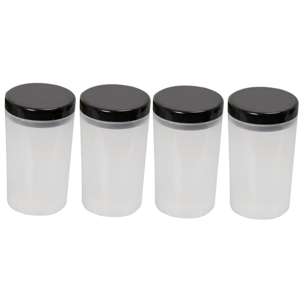 Alipis 4pcs Brush Washer Bottle for Nail Art and Painting Multi-Functional Removable for Maintenance Groove Design